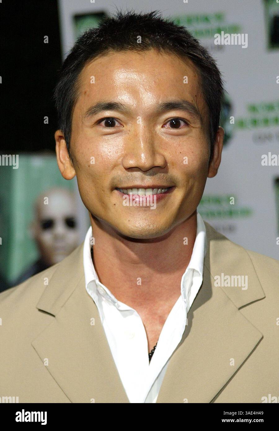 8 ottobre 2003; West Hollywood, CA, Stati Uniti; l'attore COLLIN CHOU (CANTA NGAI) all'evento di gala in DVD ricco di stelle per l'uscita mondiale dell'epico film d'azione fantascientifico "The Matrix Reloaded" tenutosi al Morton's.. (Immagine di credito: Rena Durham/ZUMAPRESS.com) Foto Stock