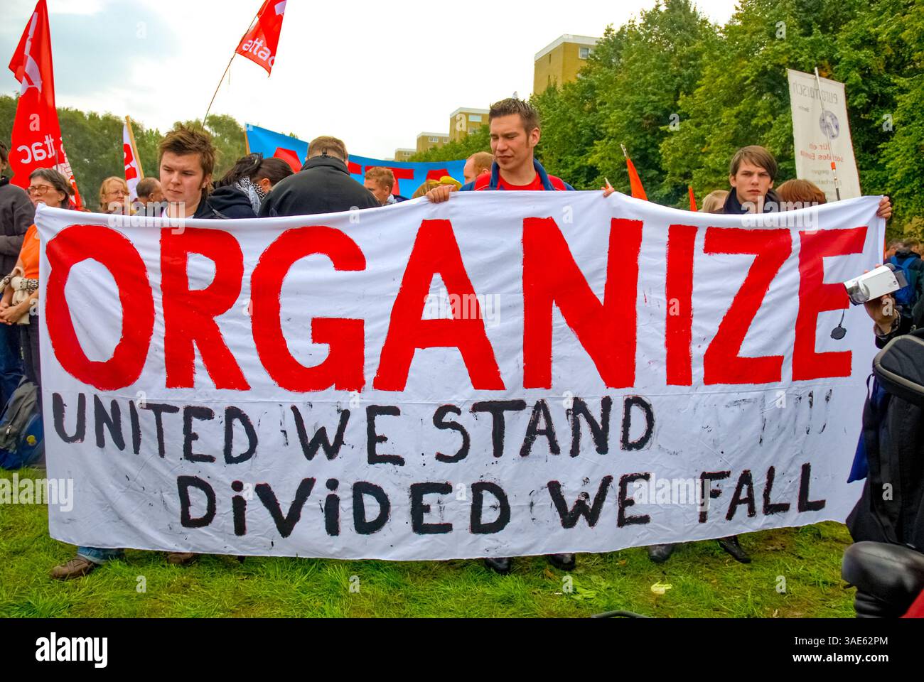 Riunione durante il Forum sociale europeo a Malmo nel 2008 Foto Stock