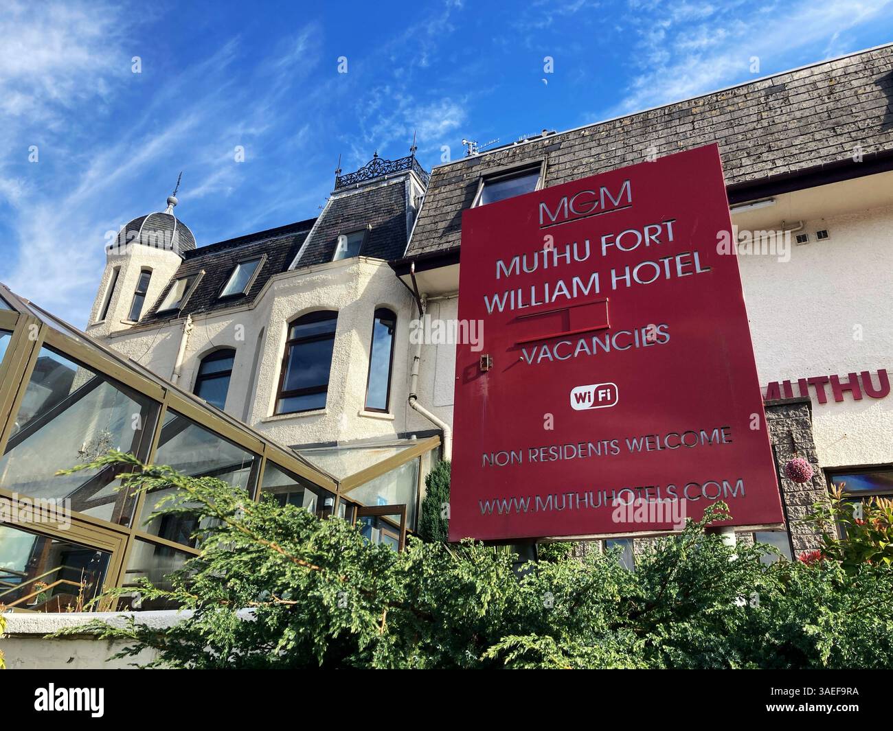 Mutha Fort William Hotel, Fort William, Scozia - Immagine stock catturata con smartphone