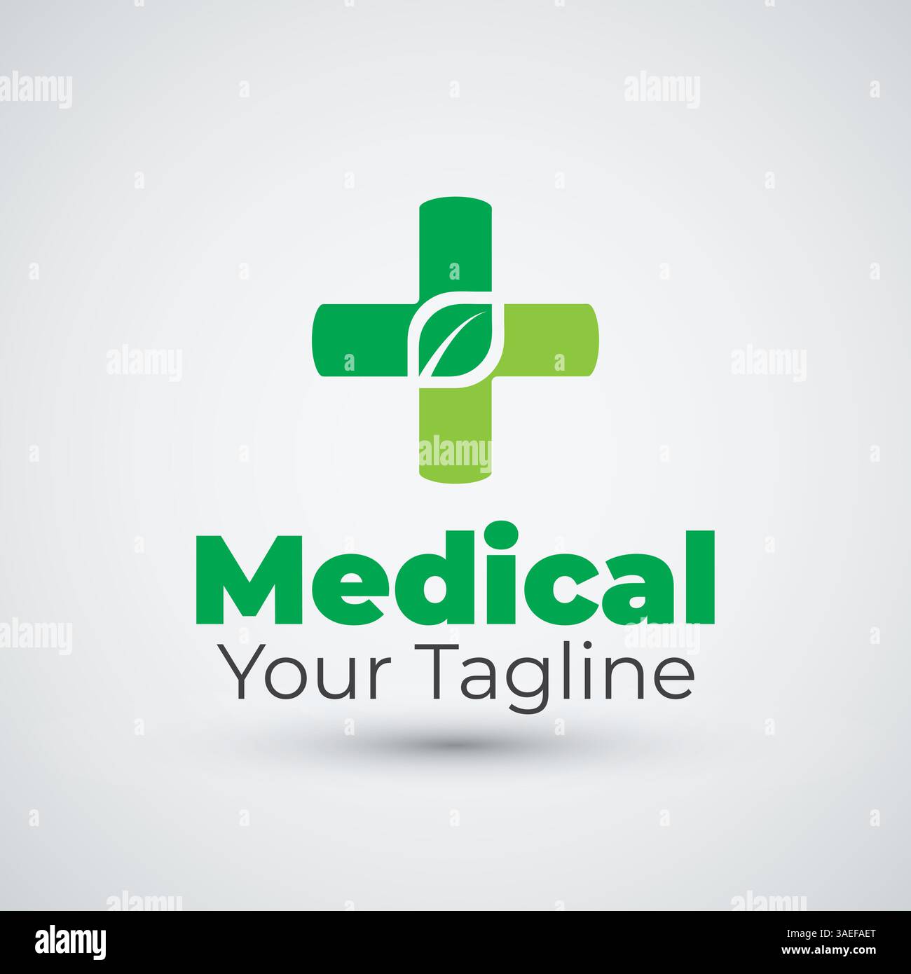 Logo medico icona salute disegno logo vettore Illustrazione Vettoriale
