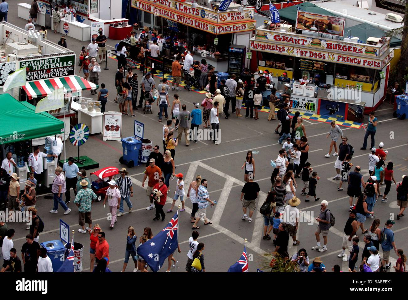 14 giugno 2008, del Mar, California_San Diego County Fair a metà strada durante il primo giorno della fiera di quest'anno sabato._ (immagine di credito: San Diego Union-Tribune/ZUMAPRESS.com) Foto Stock