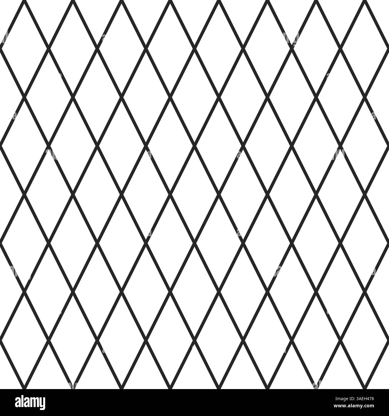 Vettore del motivo di sfondo diamantato senza cuciture nel contorno nero Illustrazione Vettoriale