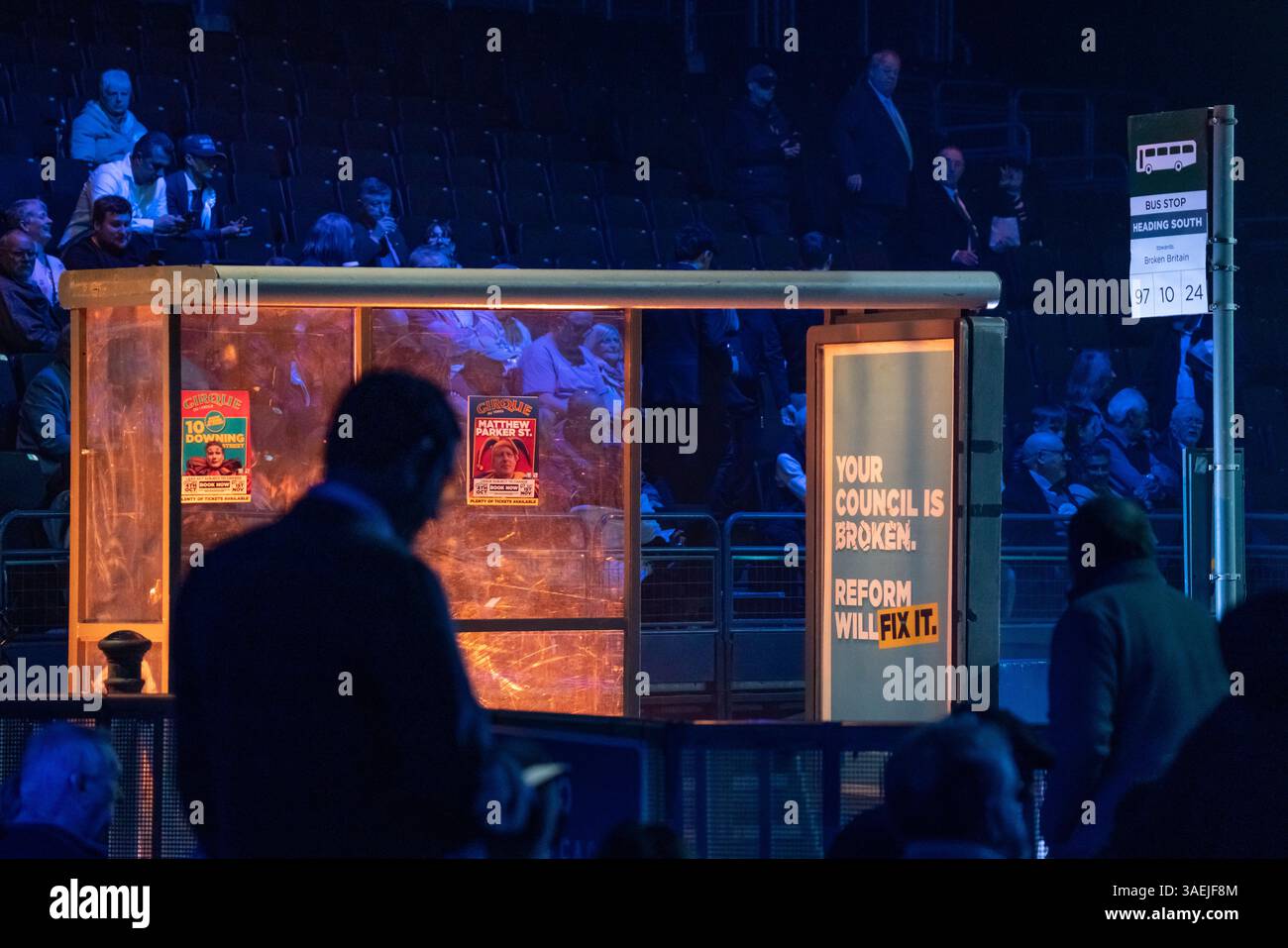 Set "Broken Britain". Riformare la manifestazione di massa del Regno Unito a Birmingham mira a conquistare centinaia di seggi nelle elezioni locali alla fine di quest'anno. Foto Stock