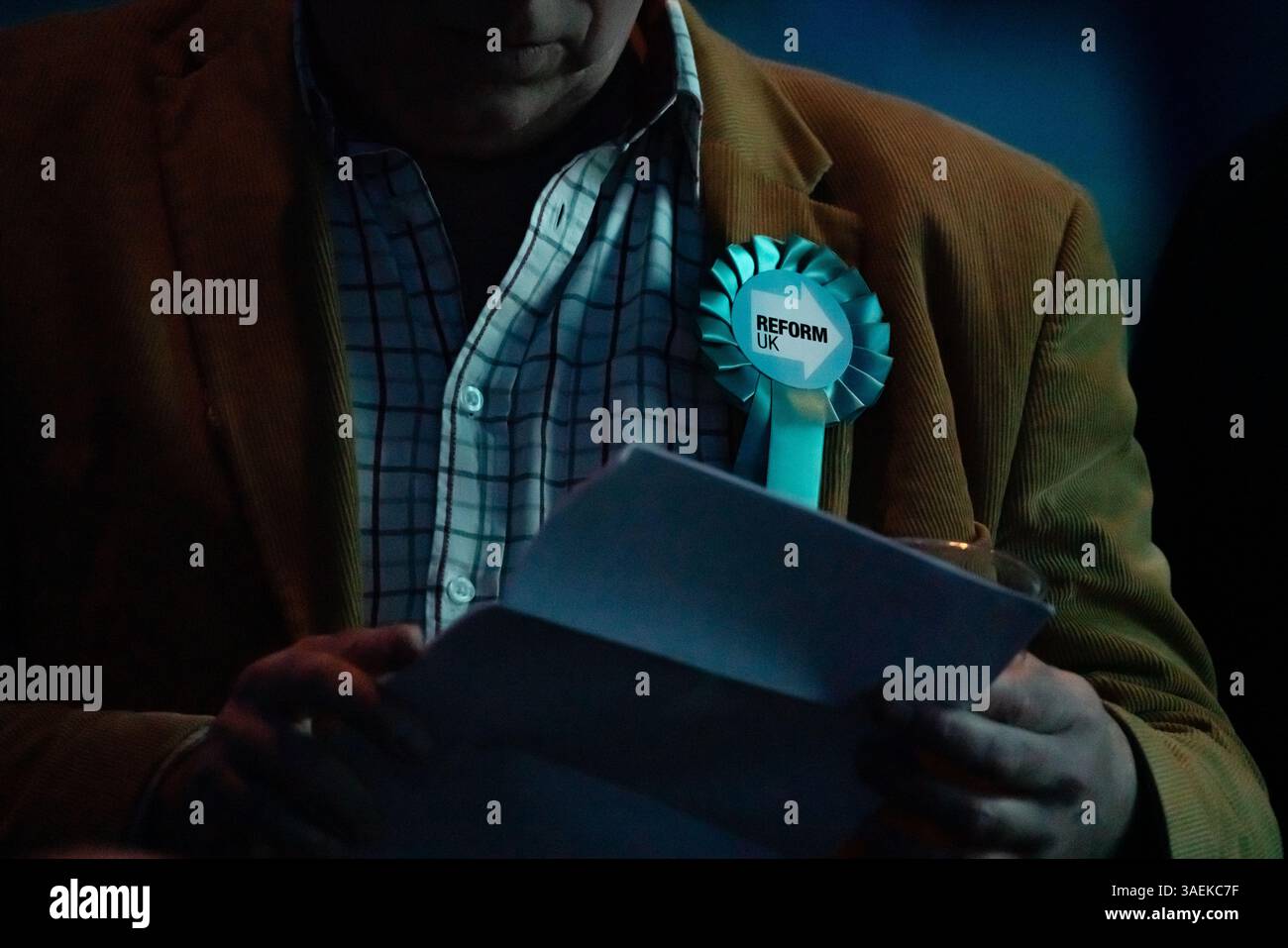 Riformare la manifestazione di massa del Regno Unito a Birmingham mira a conquistare centinaia di seggi nelle elezioni locali alla fine di quest'anno. Foto Stock