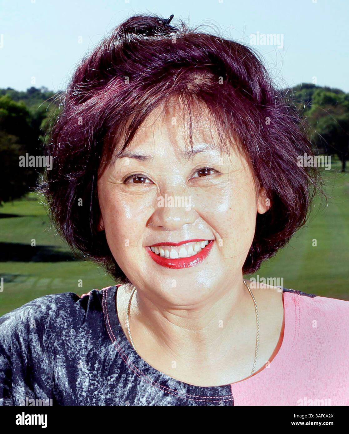 16 marzo 2015 - Brooksville, Florida, Stati Uniti - BRENDAN FITTERER | Times. Grace Kang e suo marito min Kang sono i nuovi operatori del Brooksville Country Club, che è stato acquistato nel 2002 dalla famiglia Bronson. Min Kang, del Texas, ha in precedenza affittato e migliorato altri corsi. (Immagine di credito: © Brendan Fitterer/Tampa Bay Times/ZUMA Wire) Foto Stock