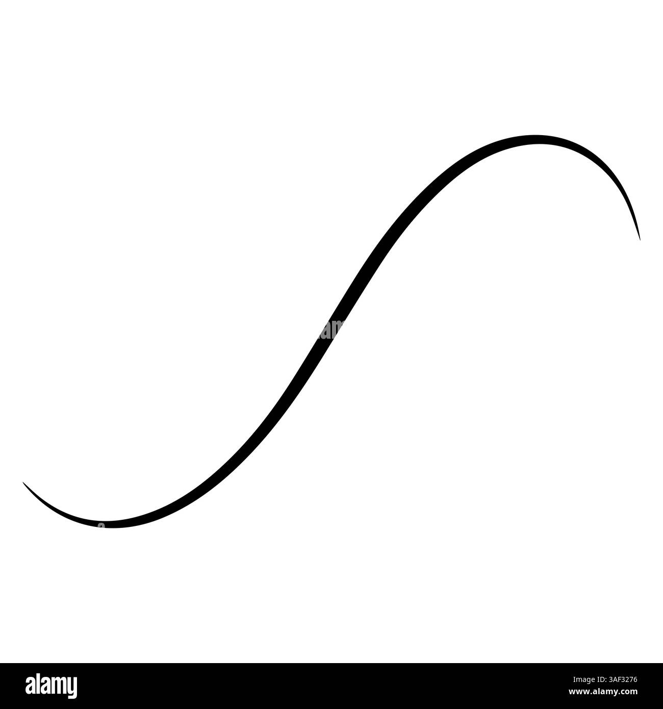 linea curva semplice ed elegante che illustra le modifiche dinamiche alla politica della natura Illustrazione Vettoriale