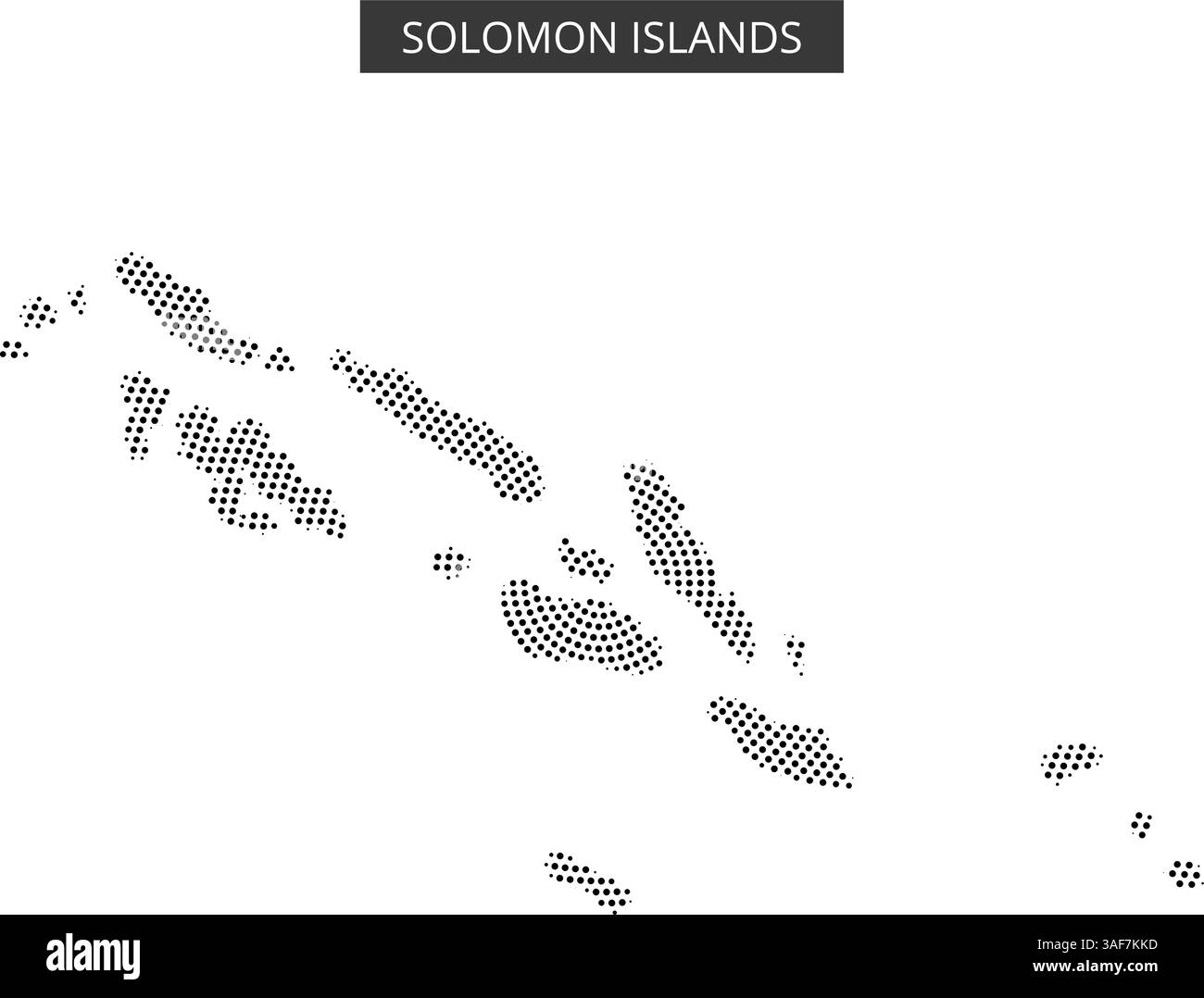 Descrizione dettagliata delle Isole Salomone che mostra le sue caratteristiche geografiche e le sue posizioni in tutto l'Oceano Pacifico. Illustrazione Vettoriale