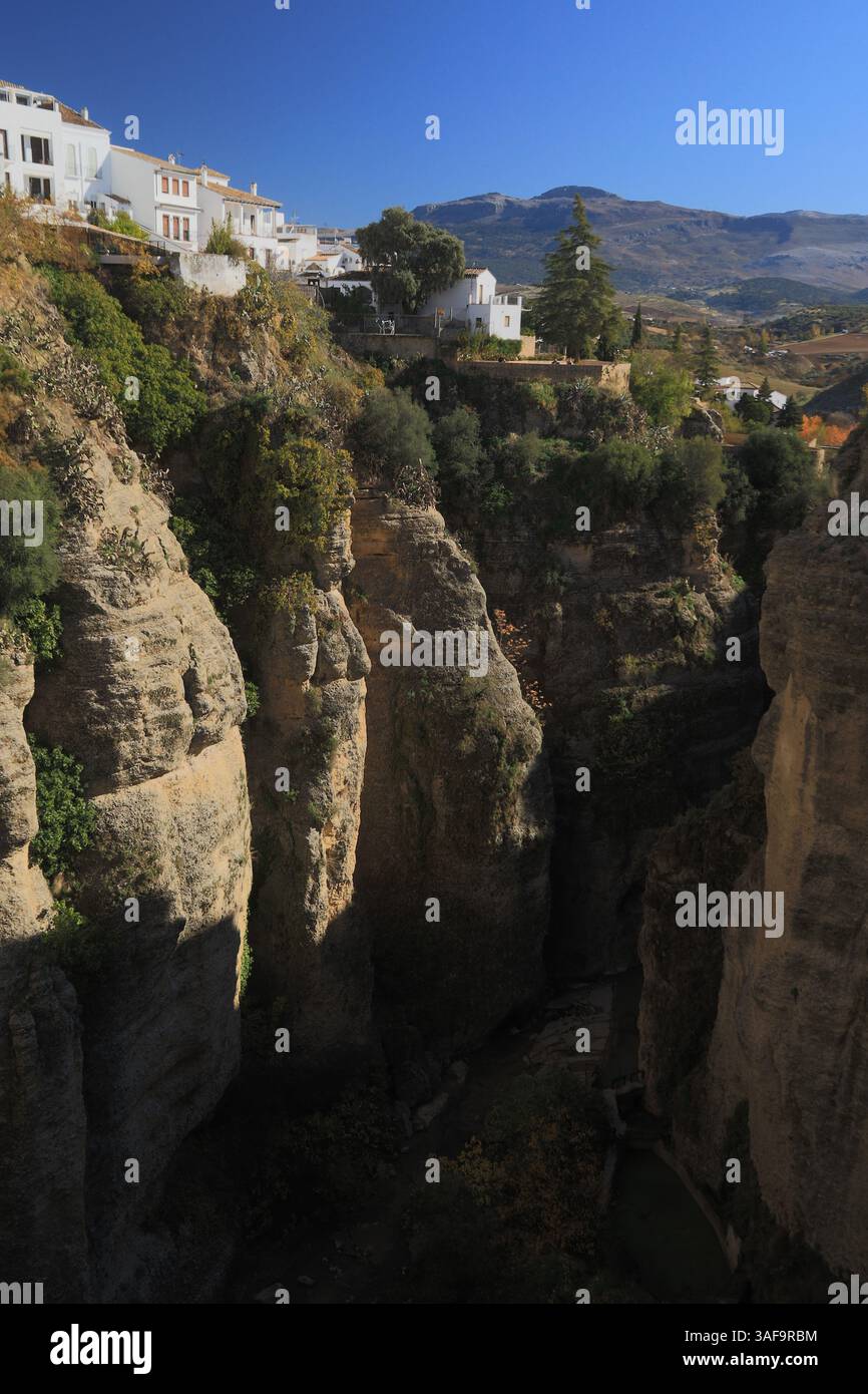 Gola di El Tajo, Ronda, Andalusia, Spagna Foto Stock