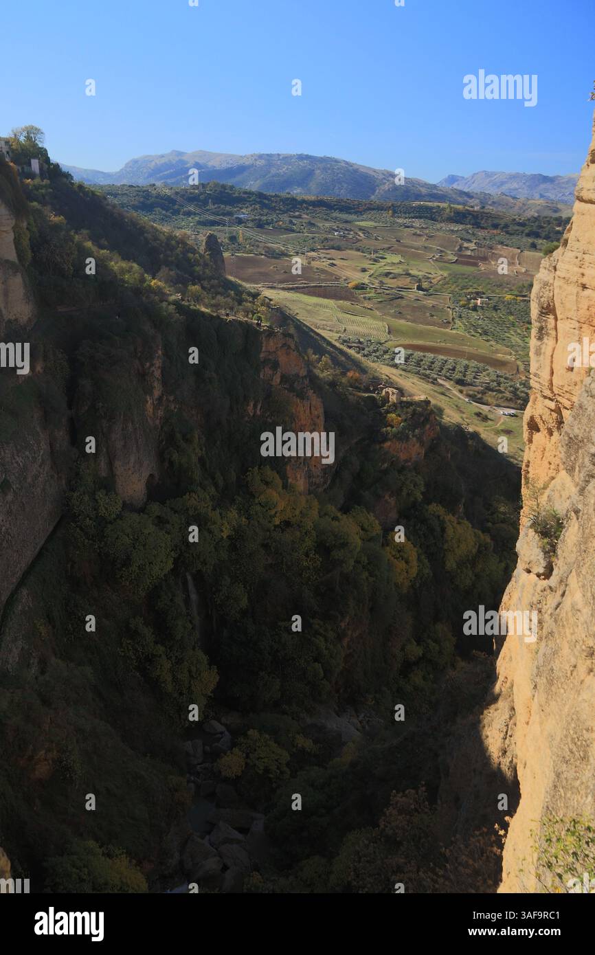 Gola di El Tajo, Ronda, Andalusia, Spagna Foto Stock