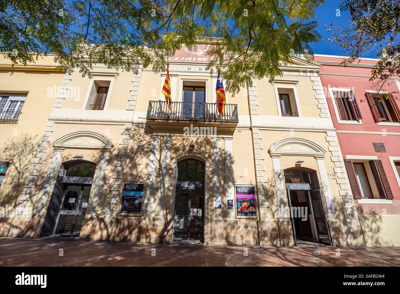 Teatro Lluísos, quartiere Gracia, Barcellona, ​​Catalonia, Spagna Foto Stock