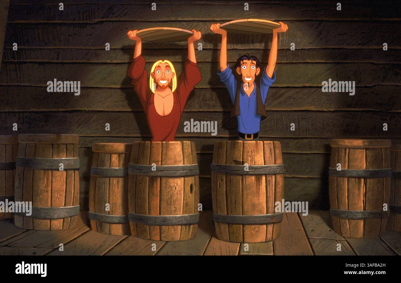 01 marzo 2000; Hollywood, California, Stati Uniti; l'attore Kevin Kline è la voce di Tulio e l'attore Kenneth Branagh è la voce di Miguel nel film d'animazione "la strada per El Dorado", diretto da Bibo Bergeron, Will Finn, Jeffrey Katzenberg, Don Paul & David Silverman..Ê. (Immagine di credito: ZUMA Press/ZUMAPRESS.com) Foto Stock