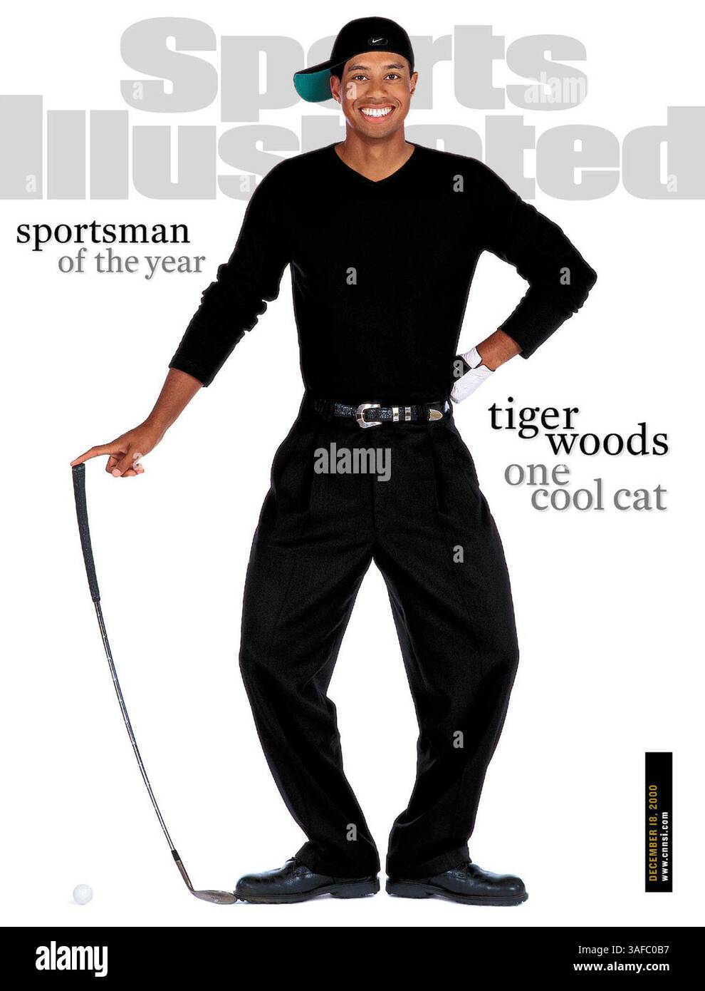 14 novembre 2001; Los Angeles, California, Stati Uniti; speciale NBC 'Sports Illustrated Night of Champions' Golf Pro TIGER WOODS. Data di volo: 15 dicembre, 9:00-22:00. (Immagine di credito: ZUMA Press/ZUMAPRESS.com) Foto Stock