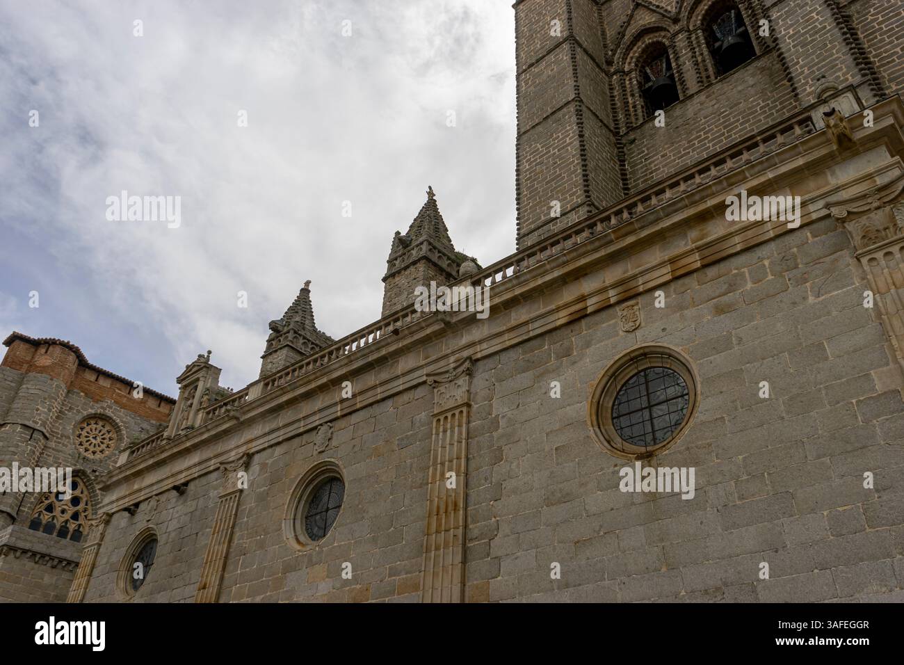 Cattedrale di Avila all'interno delle mura della città, Un gioiello di Spagna Foto Stock