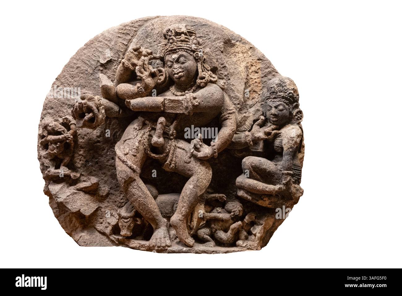 Nataraja. XII-XIII secolo d.C. Nataraja (Natarajar, Adalvallan) è una rappresentazione del dio indù Shiva come il danzatore cosmico divino. Il suo ballo è calle Foto Stock