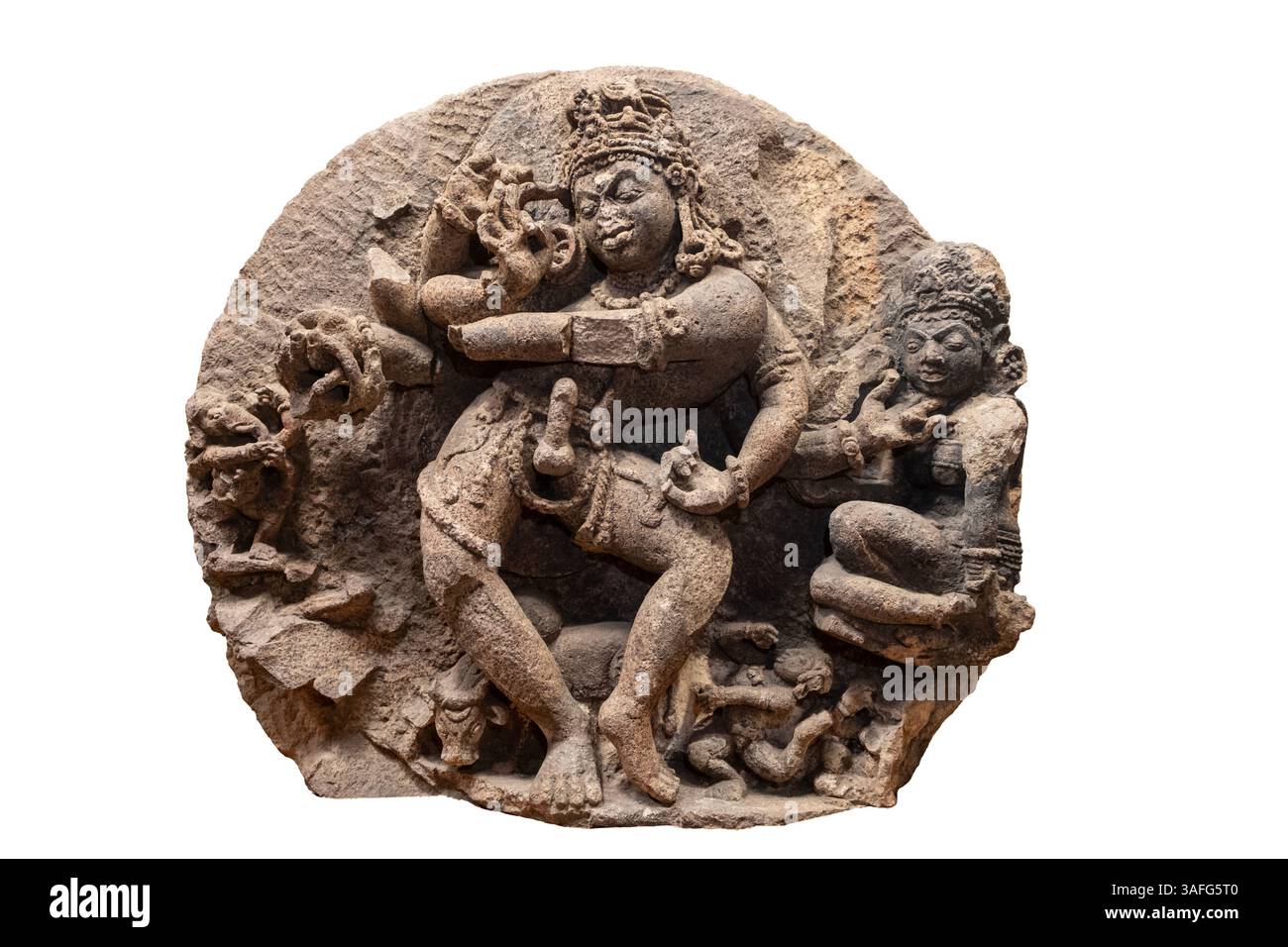Nataraja. XII-XIII secolo d.C. Nataraja (Natarajar, Adalvallan) è una rappresentazione del dio indù Shiva come il danzatore cosmico divino. Il suo ballo è calle Foto Stock