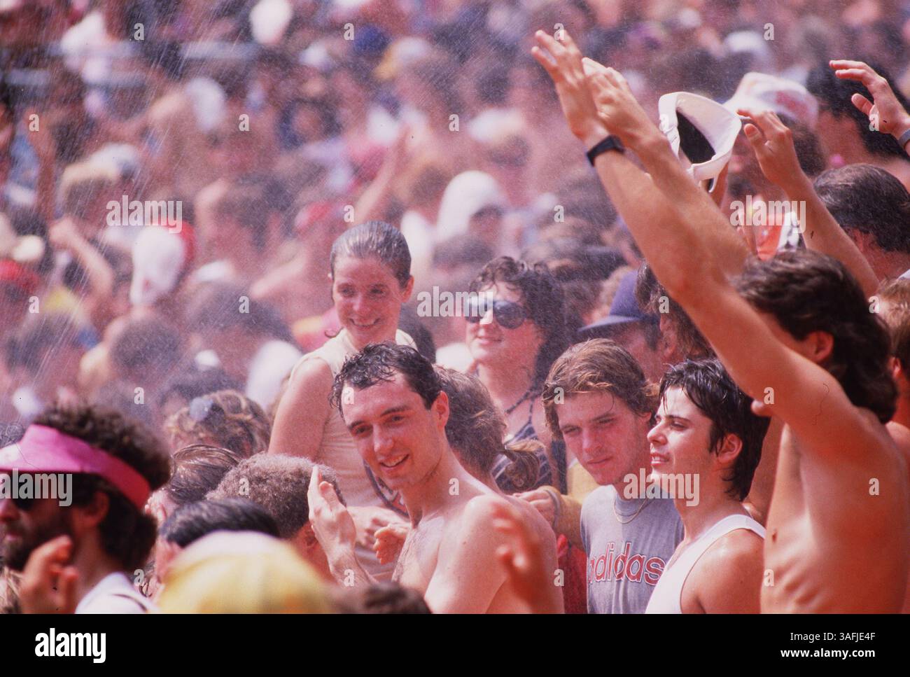 Bob Dylan, musicista, in concerto il 6 luglio 1986. (Immagine di credito: The Washington Times/ZUMAPRESS.com) Foto Stock