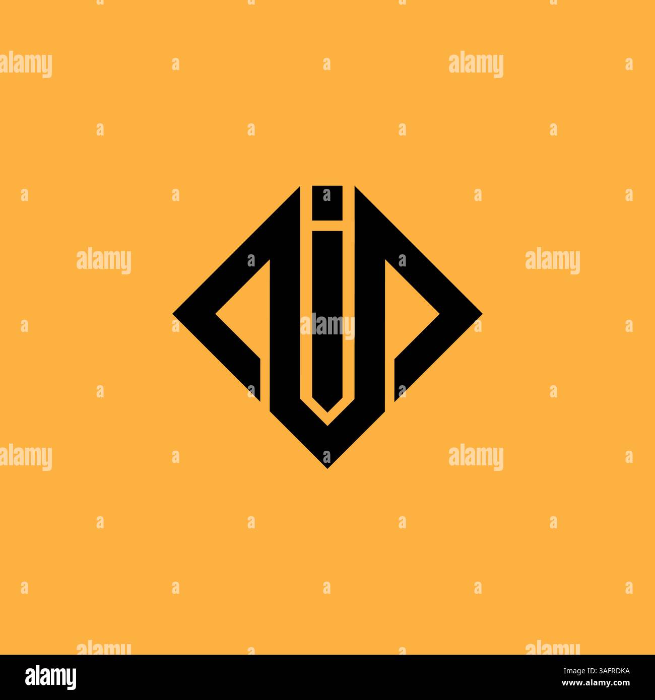 Modello logo Letter mi o im, icona concetto logotipo monogramma. Illustrazione Vettoriale