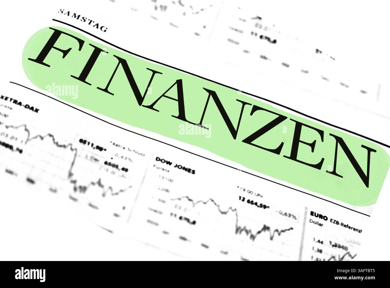 Borsa valori e mercato finanziario Foto Stock