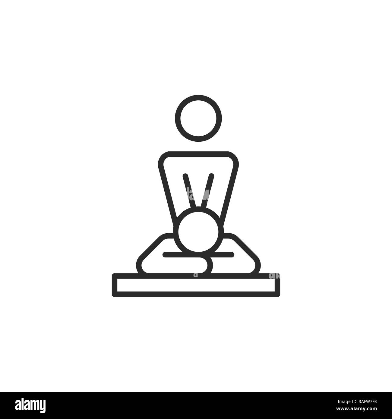 Icona Massaggio Illustrazione Vettoriale