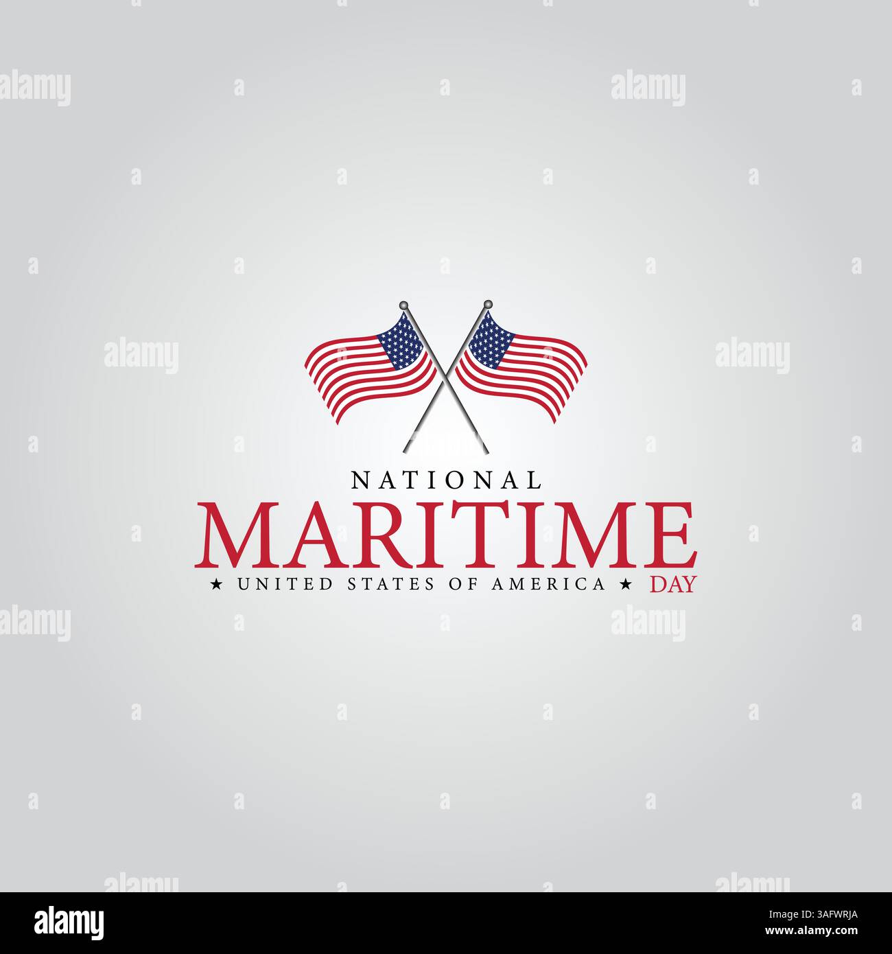 Celebrazione dei contributi dei marinai in occasione della giornata nazionale dei mari Illustrazione Vettoriale