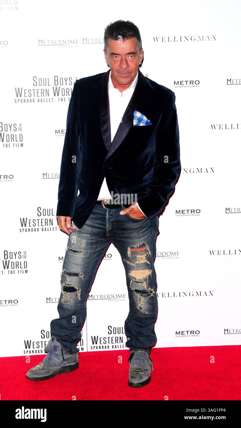 John Keeble alla prima europea di "Soul Boys of the Western World" alla Royal Albert Hall di Londra - 30 settembre 2014 Foto Stock