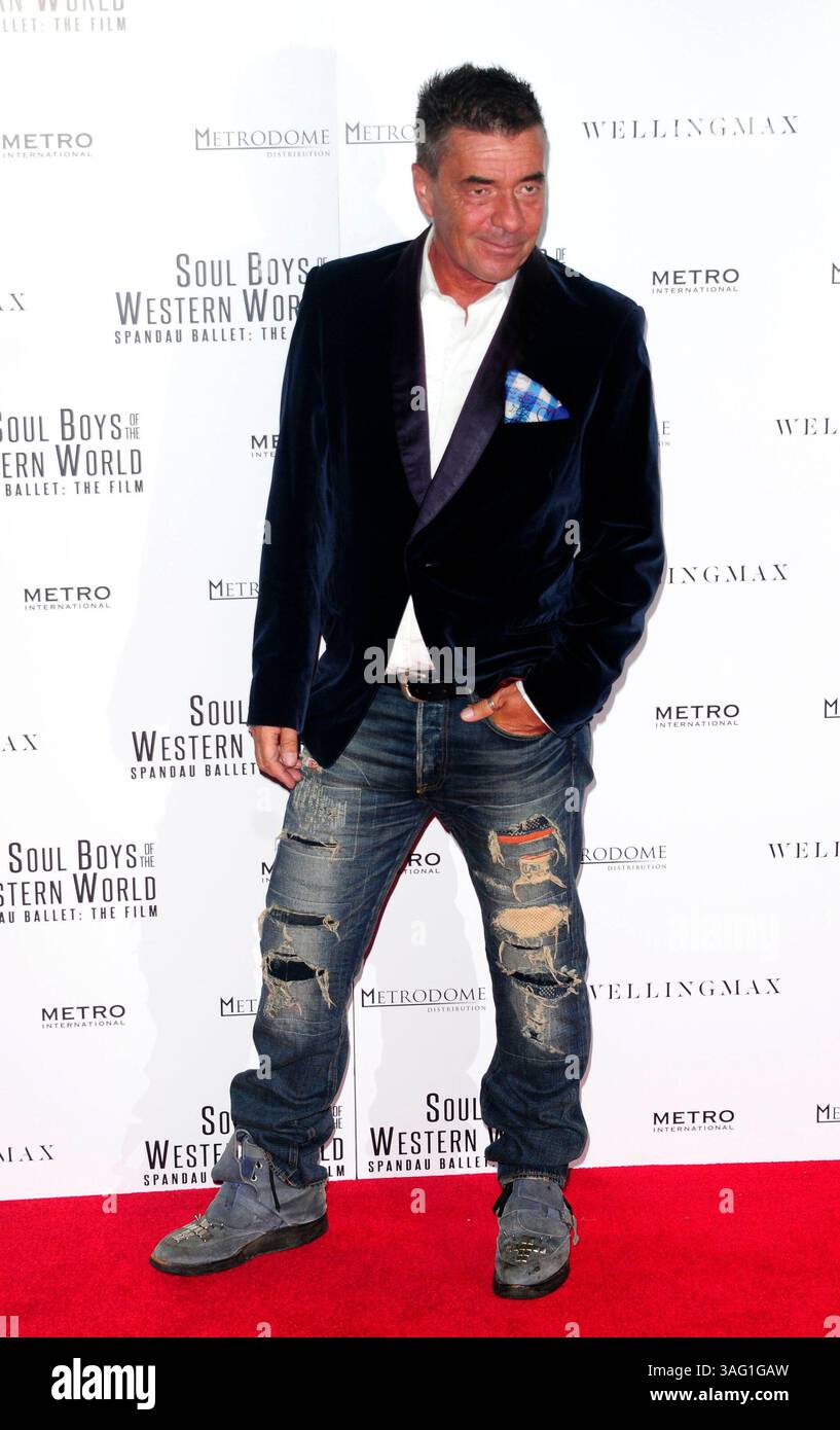 John Keeble alla prima europea di "Soul Boys of the Western World" alla Royal Albert Hall di Londra - 30 settembre 2014 Foto Stock