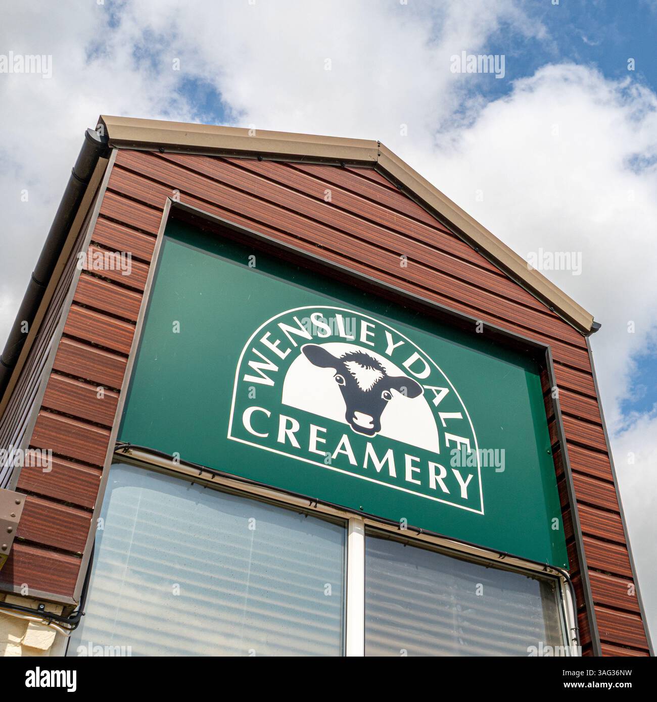 Esterno Wensleydale Creamery. Hawes, North Yorkshire. Foto Stock