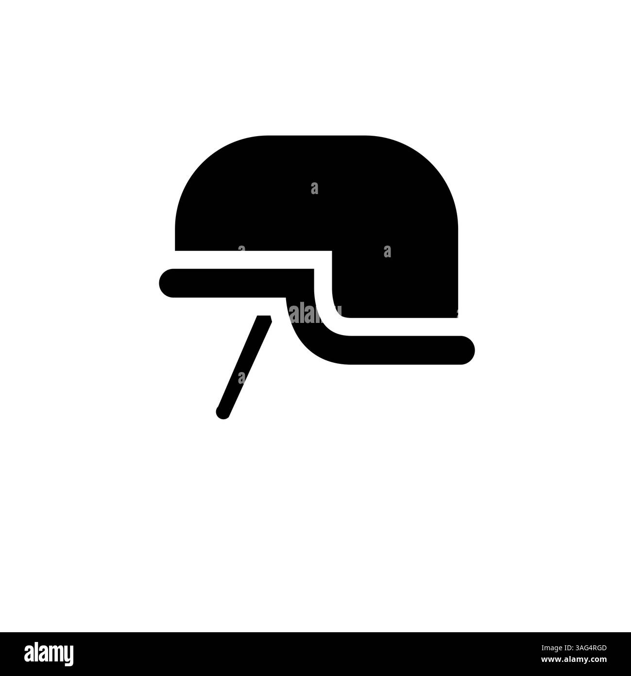 Elmetto da soldato, armatura dell'esercito, uniforme militare icona Solid Flat Vector isolata su sfondo bianco. Illustrazione Vettoriale