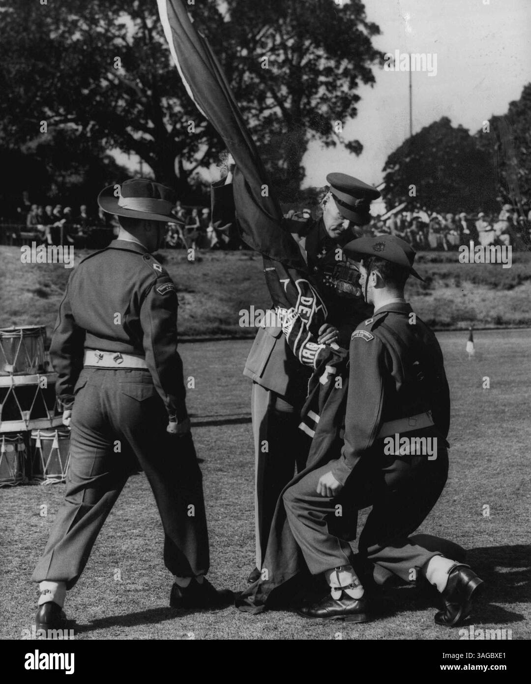 Cadetti, scuole, ecc. (Vedi file separati per le donne Cadetti) - Australian Military. 6 ottobre 1955. Foto Stock