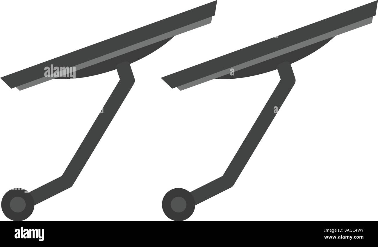 Immagine vettoriale icona parabrezza in pulizia. Adatto per applicazioni mobili, applicazioni Web e supporti di stampa. Illustrazione Vettoriale