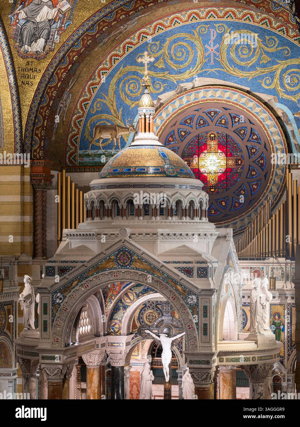 Basilica della Cattedrale di St. Louis, ubicazione: St. Louis, Missouri, architetto: Barnett, Haynes & Barnett Foto Stock