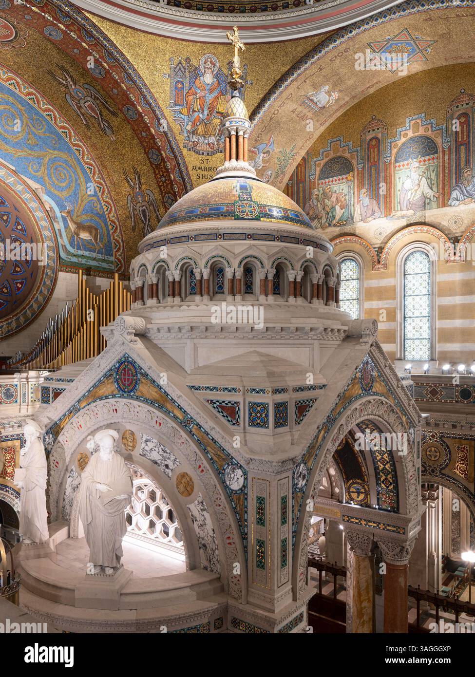 Basilica della Cattedrale di St. Louis, ubicazione: St. Louis, Missouri, architetto: Barnett, Haynes & Barnett Foto Stock