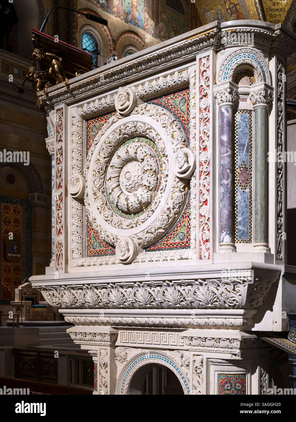 Basilica della Cattedrale di St. Louis, ubicazione: St. Louis, Missouri, architetto: Barnett, Haynes & Barnett Foto Stock
