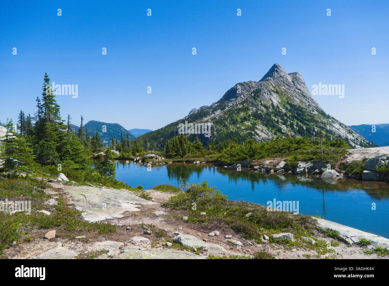Needle Peak, Coquihalla Summit Recreation area, British Columbia, Canada Foto Stock