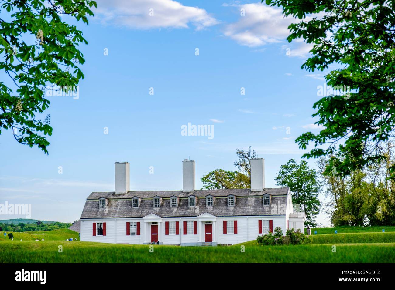 Historic Parks Canada Fort Anne, quartieri degli ufficiali, Annapolis Royal, Maritimes, nuova Scozia, Canada Foto Stock