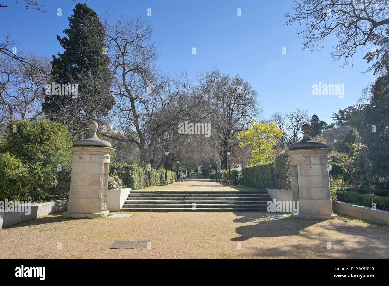 Botanischer Garten, Real Jardin Botanico de Madrid, Plaza Murillo, Madrid, Spanien Foto Stock