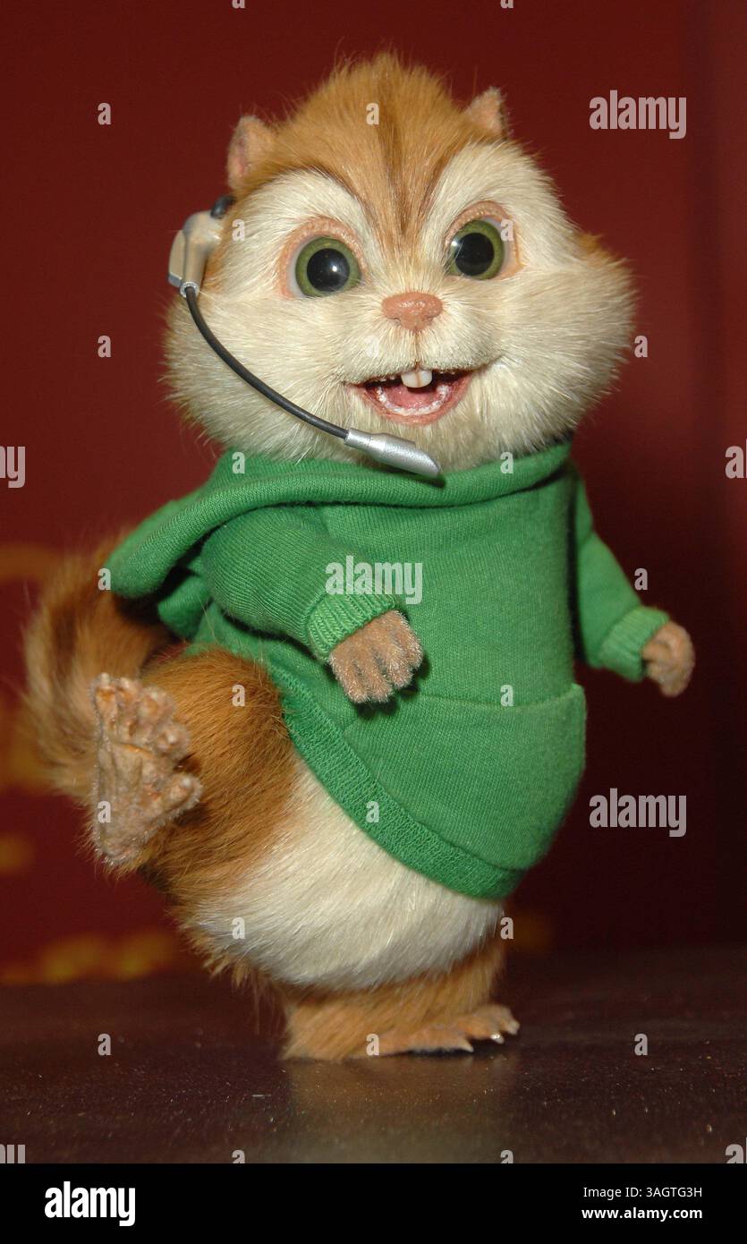 24 dicembre 2009 - Hollywood, California, Stati Uniti - Alvin & the Chipmunks statue di cera svelate al Madame Tussauds Hollywood di Hollywood, CA 12-23-2009 2009........ SIMON. K62949SK (immagine di credito: © Scott Kirkland/Globe Photos/ZUMApress.com) Foto Stock