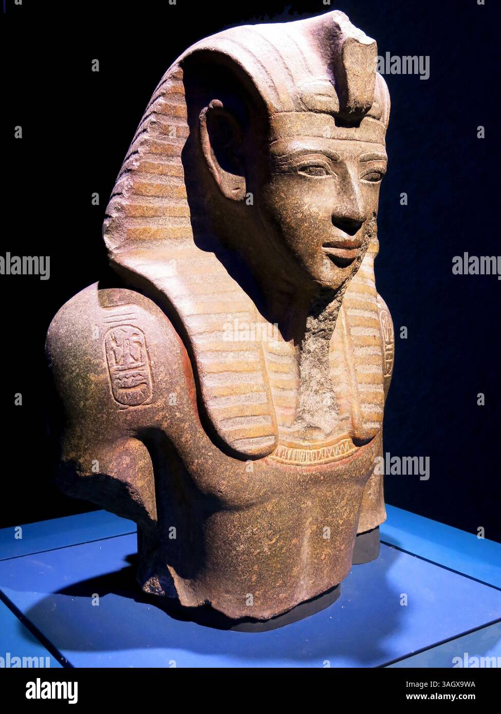 Menephtah II, il Faraone dell'Esodo. [Merenptah o Merenptah era il quarto faraone della diciannovesima dinastia dell'antico Egitto. Secondo la cont Foto Stock