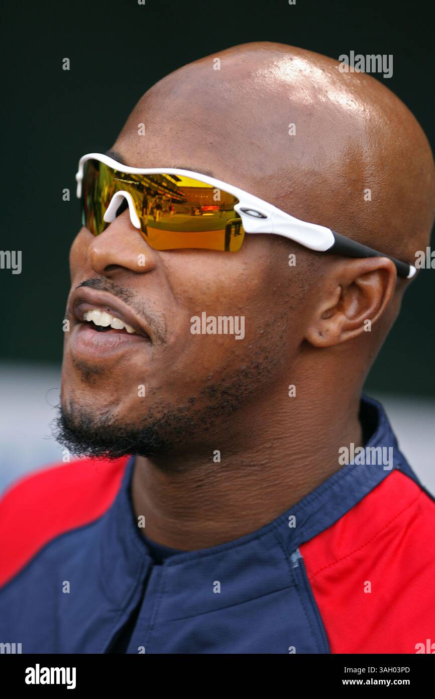 26 giugno 2009: I Nationals Willie Harris in azione durante la vittoria dei Baltimore Orioles 11-1 contro i Washington Nationals in trasferta all'Oriole Park a Camden Yards a Baltimora, Maryland. (Immagine di credito: © Mitch Stringer/Cal Sport Media/ZUMA Press) Foto Stock