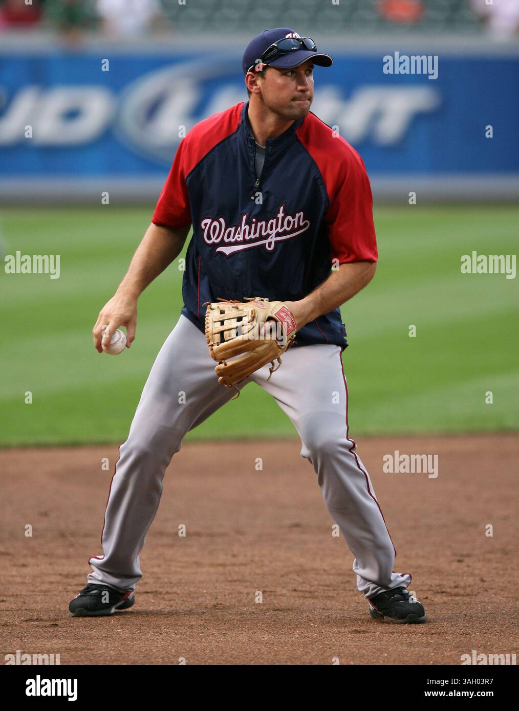 26 giugno 2009: Ryan Zimmerman n. 11 per i Washington Nationals in azione durante la vittoria dei Baltimore Orioles 11-1 contro i Washington Nationals in trasferta all'Oriole Park a Camden Yards a Baltimora, Maryland. (Immagine di credito: © Mitch Stringer/Cal Sport Media/ZUMA Press) Foto Stock