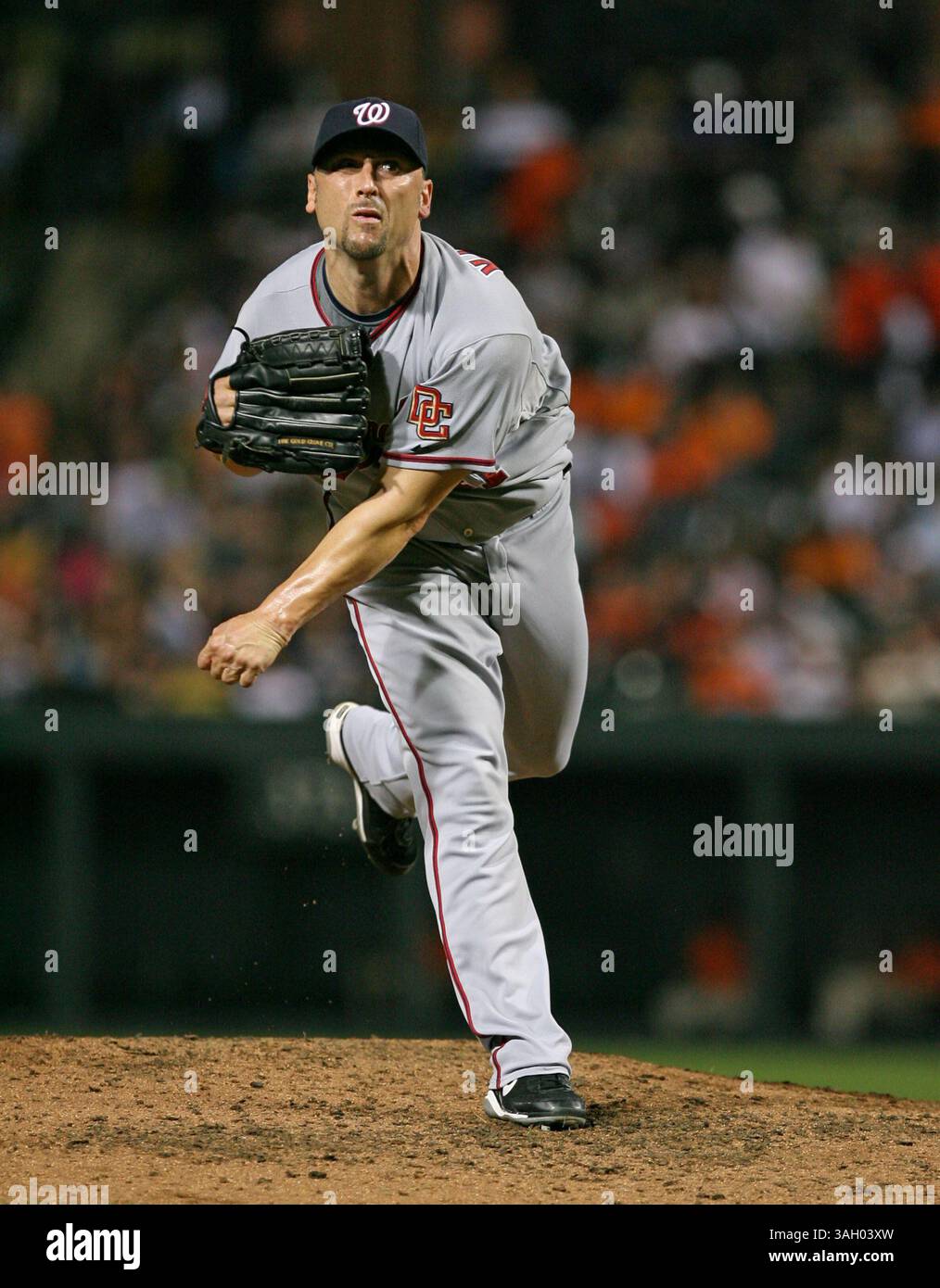 26 giugno 2009: Ron Villone n. 41 per i Washington Nationals in azione durante la vittoria dei Baltimore Orioles 11-1 contro i Washington Nationals in trasferta all'Oriole Park a Camden Yards a Baltimora, Maryland. (Immagine di credito: © Mitch Stringer/Cal Sport Media/ZUMA Press) Foto Stock