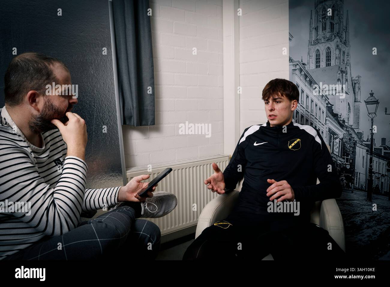 ZUNDERT, PAESI BASSI - 6 DICEMBRE: Leo Sauer durante un servizio fotografico il 6 dicembre 2024 a Zundert, Paesi Bassi. (Foto di Broer van den Boom/Orange Pictures) Foto Stock