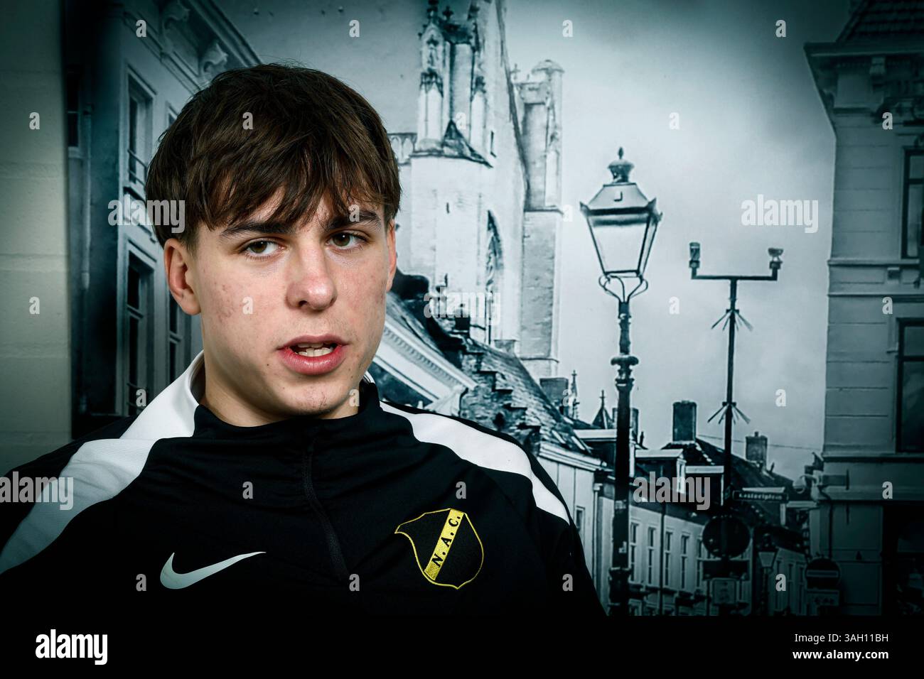 ZUNDERT, PAESI BASSI - 6 DICEMBRE: Leo Sauer durante un servizio fotografico il 6 dicembre 2024 a Zundert, Paesi Bassi. (Foto di Broer van den Boom/Orange Pictures) Foto Stock