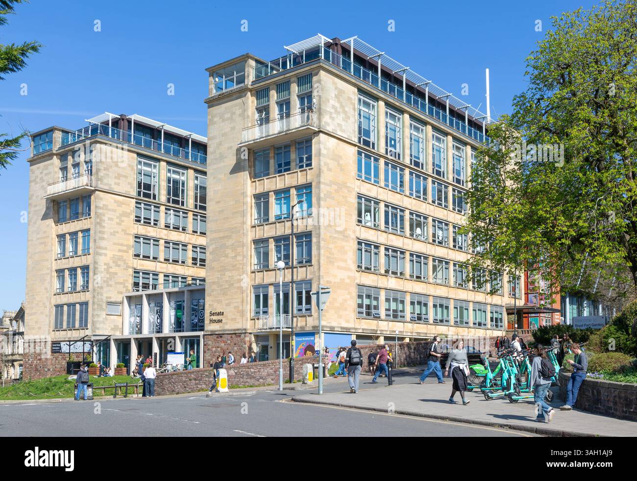 Palazzo del Senato, campus dell'Università di Bristol, Bristol, Inghilterra, Regno Unito Foto Stock