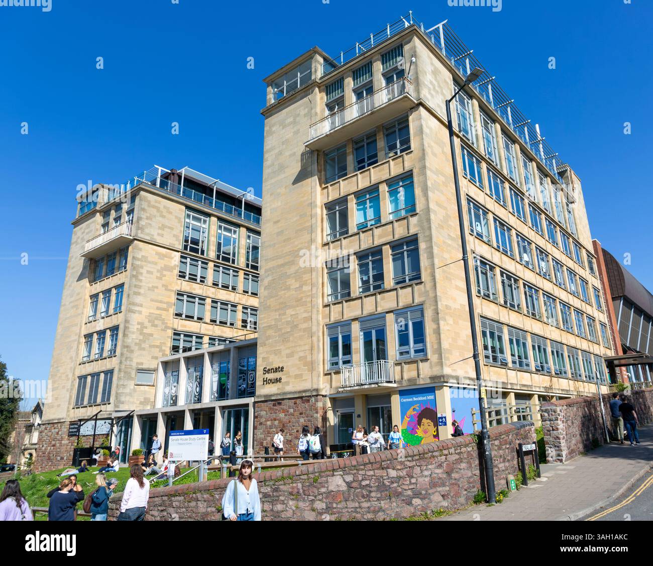 Palazzo del Senato, campus dell'Università di Bristol, Bristol, Inghilterra, Regno Unito Foto Stock