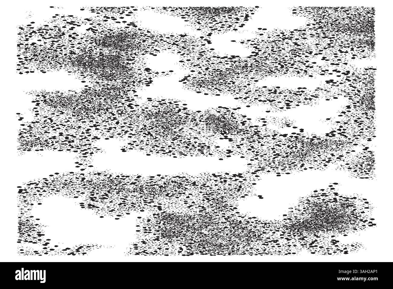 Insieme di trame grunge. Effetto angosciato. Sfondo grunge. Effetto vettoriale a trama. Illustrazione vettoriale. Illustrazione Vettoriale