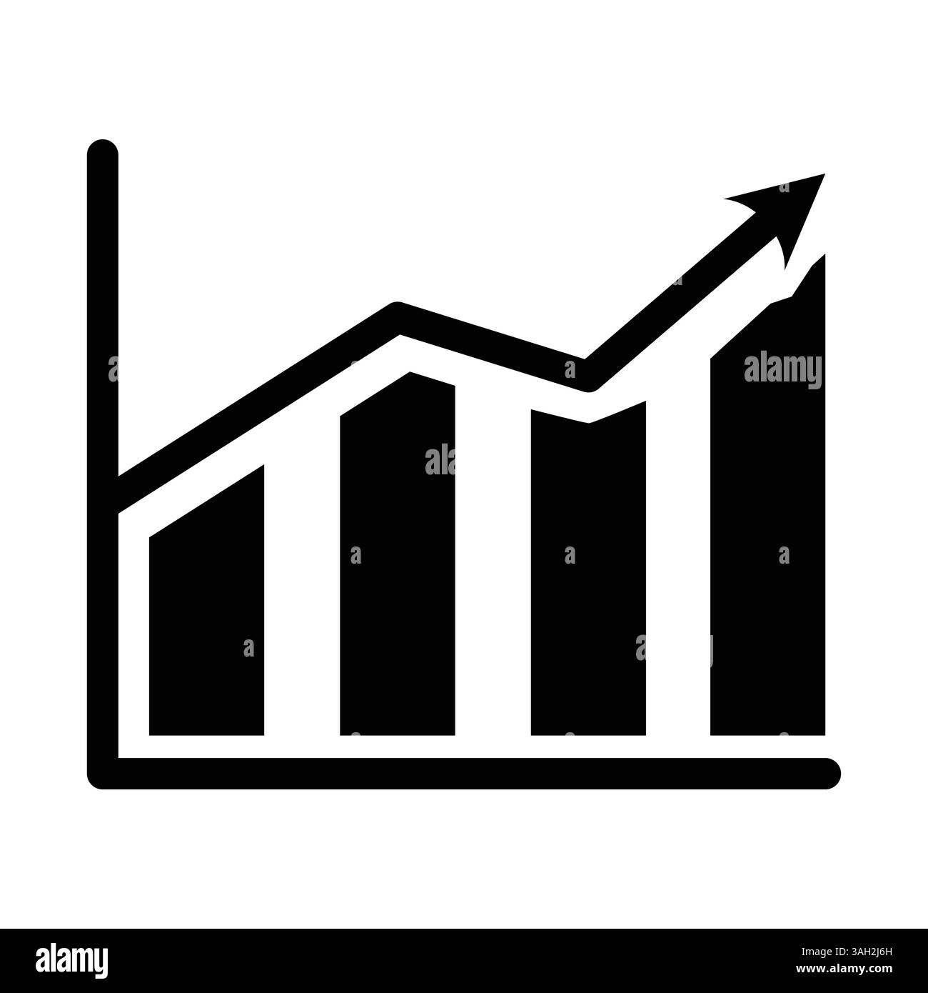 disegno dell'illustrazione del modello vettoriale dell'icona statistica Illustrazione Vettoriale
