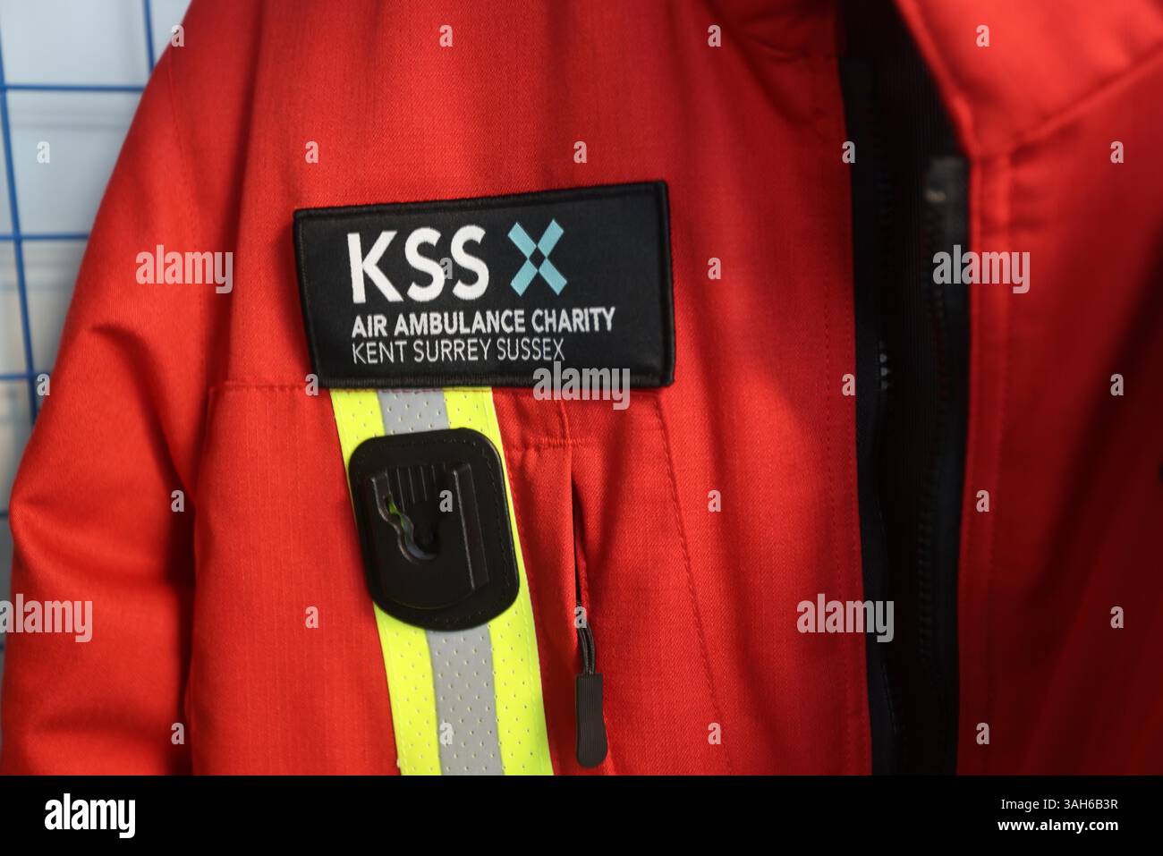 Air Ambulance Charity Kent Surrey Sussex (KSS) Redhill Aerodrome, KSS Air Ambulance salva vite umane quando ogni secondo conta. Un team di esperti, leader di settore Foto Stock