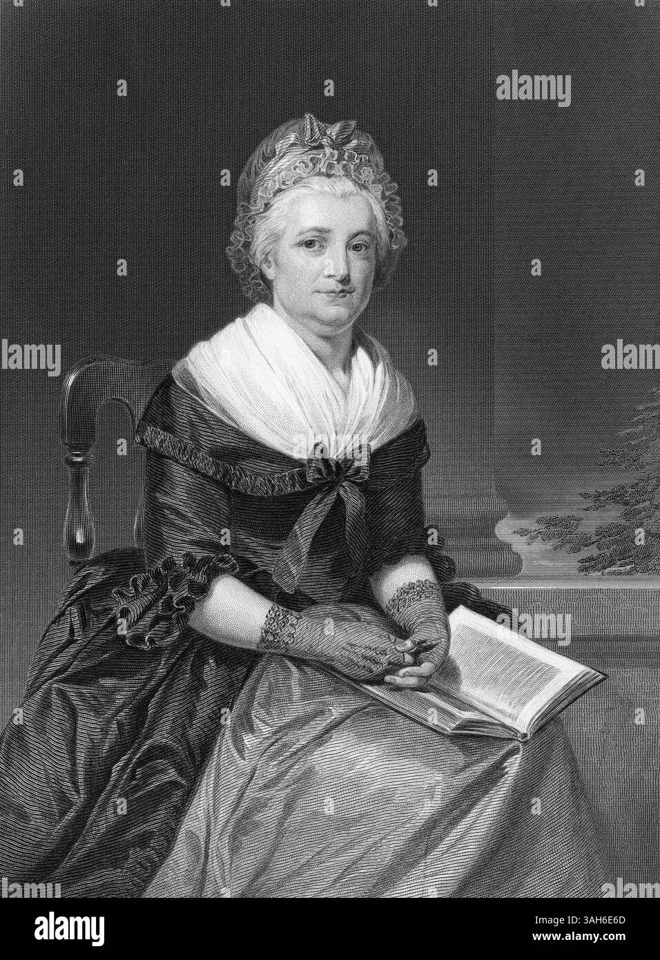21 marzo 2006 - Martha Washington, moglie del primo presidente degli Stati Uniti George Washington, incisa da Ritratto di Alonzo Chappel, circa 1790 (immagine di credito: © Glasshouse/ZUMA Wire) Foto Stock