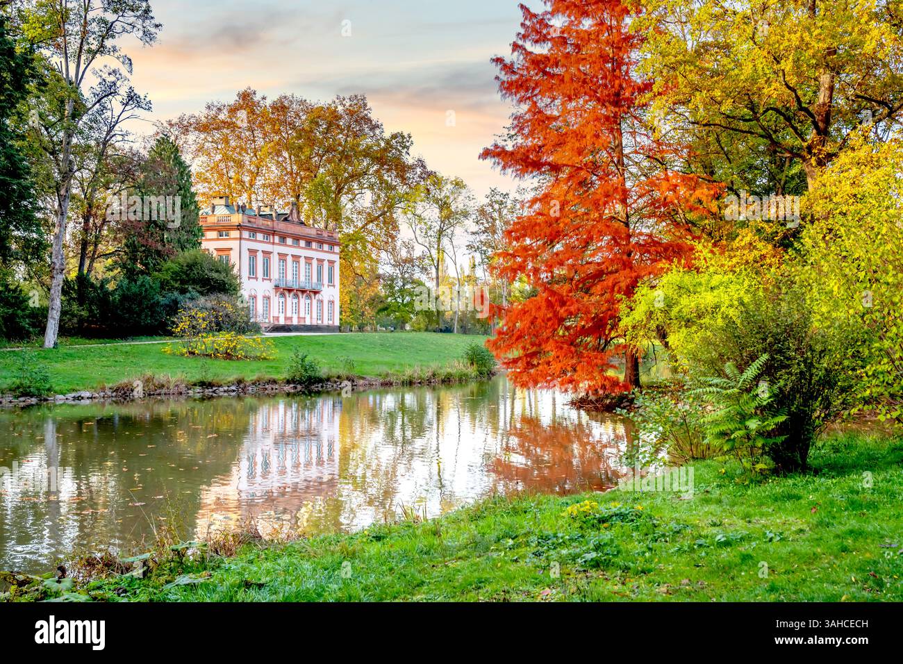 Park Schönbusch, Aschaffenburg, Germania Foto Stock